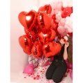 BALON MARTOM SERCE CZERWONY 19'' 46cm