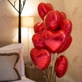 BALON MARTOM SERCE CZERWONY 19'' 46cm