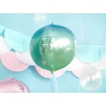BALON PARTY DECO KULA OMBRE NIEBIESKO-ZIELONY 14'' 35cm