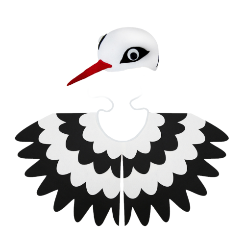 ZESTAW BOCIAN BIAŁO-CZARNY 2el