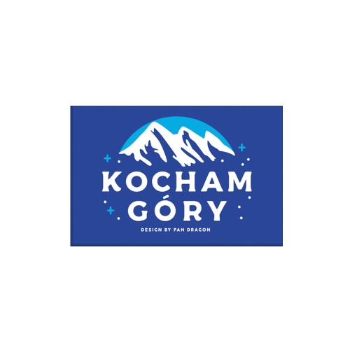 MAGNES KOCHAM GÓRY NIEBIESKI 8x5cm