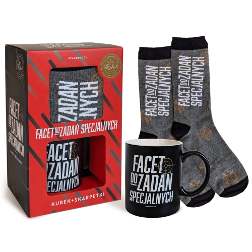 ZESTAW KUBEK + SKARPETY FACET DO ZADAŃ SPECJALNYCH CZARNY