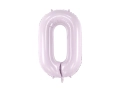 BALON PARTY DECO CYFRA 0 JASNOFIOLETOWY 28'' 72cm