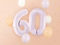 BALON PARTY DECO CYFRA 0 JASNOFIOLETOWY 28'' 72cm