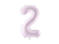 BALON PARTY DECO CYFRA 2 JASNOFIOLETOWY 28'' 72cm