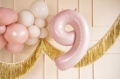 BALON PARTY DECO CYFRA 9 JASNORÓŻOWY 28'' 72cm
