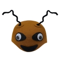 CZAPKA MRÓWKA RUCHOME OCZY BRĄZOWA