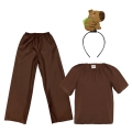 ZESTAW KAPIBARA BRĄZOWY 116-128 4el