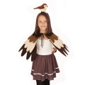 STRÓJ PELERYNA SOWA CIEMNOBRĄZOWA 43cm