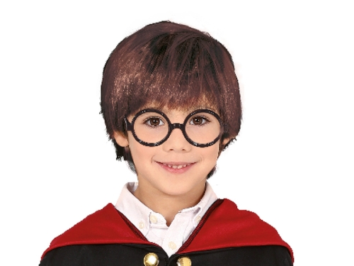 PERUKA KRÓTKA Z GRZYWKĄ HARRY POTTER BRĄZOWA