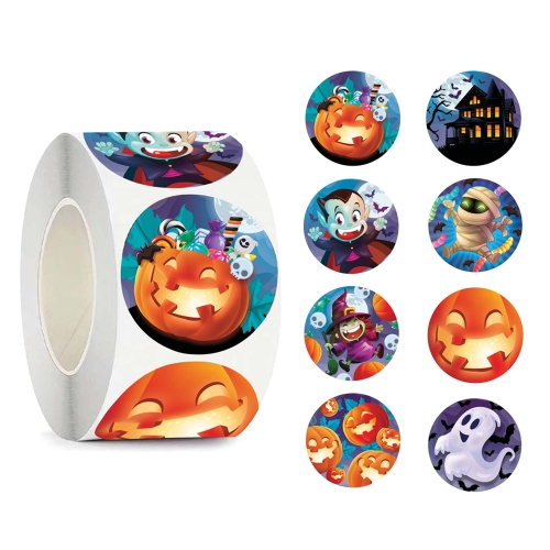 ROLKA NAKLEJEK HALLOWEENOWYCH 200szt