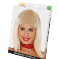 PERUKA DO RAMION PROSTA GRZYWKA BLOND