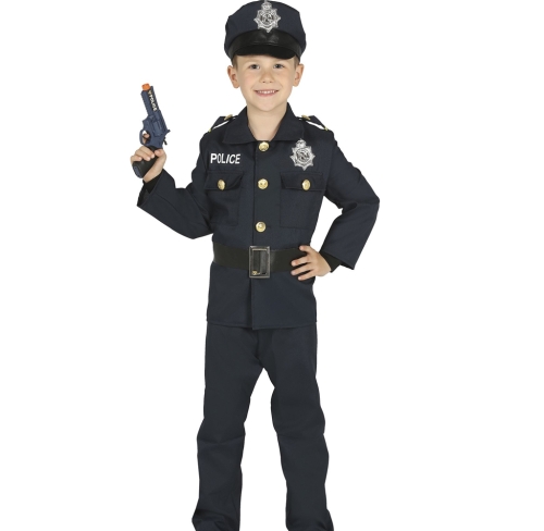 STRÓJ POLICJANT GRANATOWY 125-135