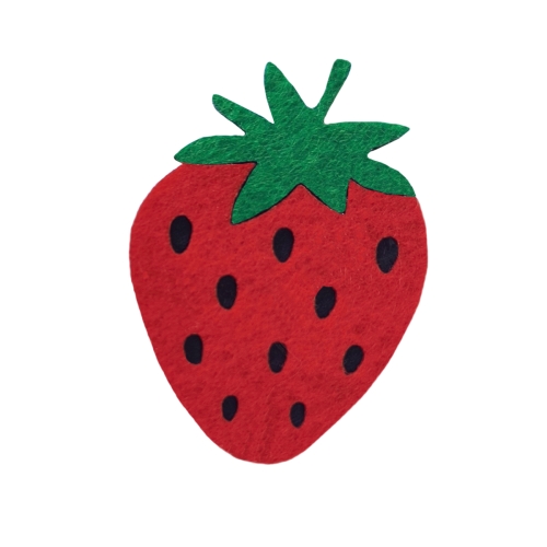 EMBLEMAT TRUSKAWKA FILCOWY CZERWONY 6,5x5cm