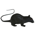 SZCZUR DEKORACYJNY LATEKSOWY CZARNY 15cm