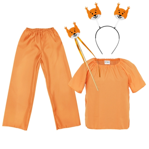ZESTAW WIEWIÓRKA POMARAŃCZOWY 116-128 4el