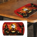 TACKA WIEDŹMA DYNIA HALLOWEEN PLASTIKOWA POMARAŃCZOWA 39x24cm