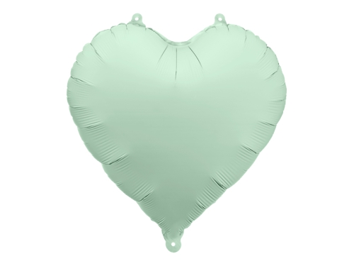 BALON PARTY DECO SERCE MATOWY MIĘTOWY 18" 45cm
