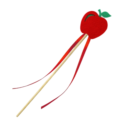 RÓŻDŻKA JABŁKO FILCOWA CZERWONA