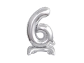 BALONY 2026 STOJĄCE SREBRNE 15'' 38cm 4el