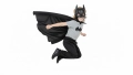 ZESTAW BATMAN CZARNY PELERYNA 75cm 2el