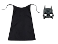 ZESTAW BATMAN CZARNY PELERYNA 75cm 2el