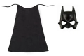 ZESTAW BATMAN CZARNY PELERYNA 75cm 2el