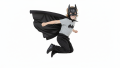 ZESTAW BATMAN CZARNY PELERYNA 55cm 2el