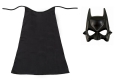 ZESTAW BATMAN CZARNY PELERYNA 55cm 2el