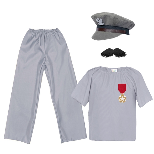 ZESTAW PIŁSUDSKI SZARO-CZARNY 134-140 5el