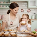 PRZYPINKA DONUT PĄCZEK FILCOWA BRĄZOWO-RÓŻOWA 6cm