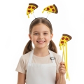 ZESTAW PIZZA BRĄZOWO-ŻÓŁTY 2el