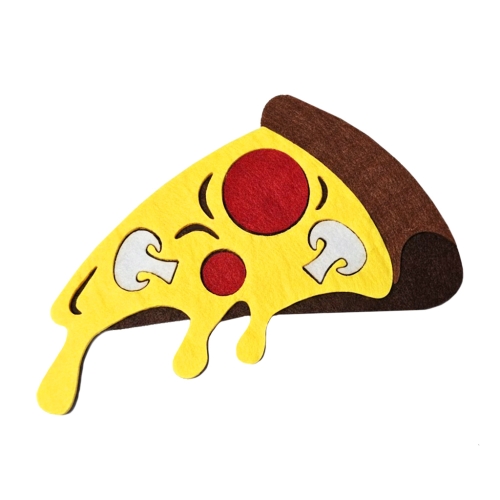 PIZZA FILCOWA BRĄZOWO-ŻÓŁTA 15x10cm
