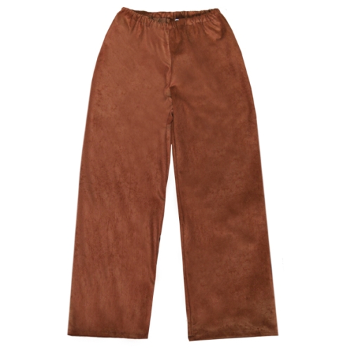 SPODNIE DŁUGIE WELUROWE BRĄZOWE 146-158