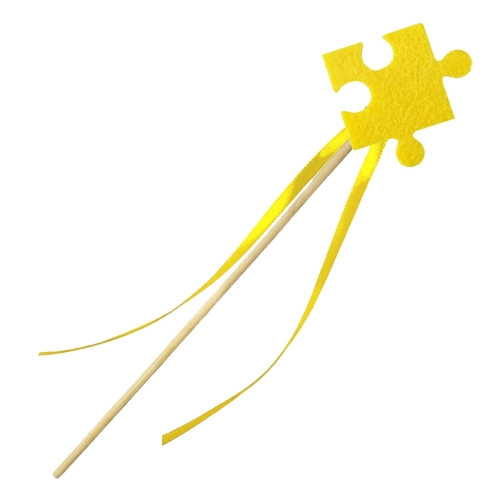 RÓŻDŻKA PUZZELEK FILCOWA ŻÓŁTA