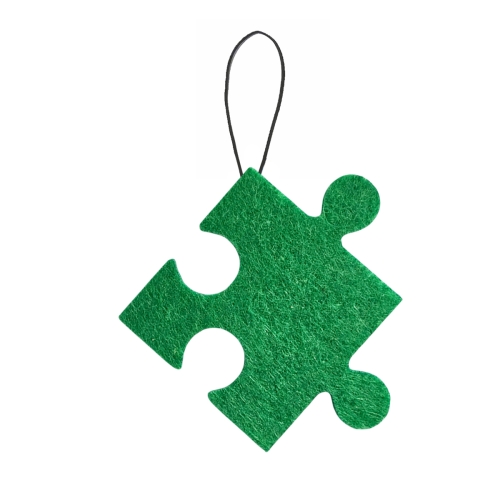 ZAWIESZKA PUZZELEK FILCOWA ZIELONA 5,5cm