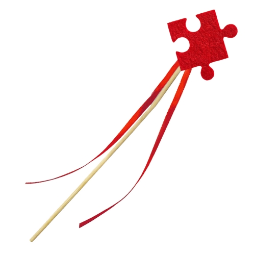 RÓŻDŻKA PUZZELEK FILCOWA CZERWONA