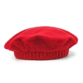 BERET KWIATEK MAK POLAROWY CZERWONY