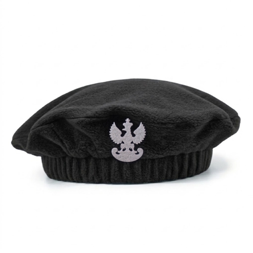 BERET WOJSKOWY ORZEŁEK POLAROWY CZARNY