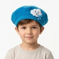 BERET WIATR POLAROWY NIEBIESKO-BIAŁY