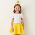 ZESTAW JAJKO SADZONE BIAŁO-ŻÓŁTY 116-128 4el