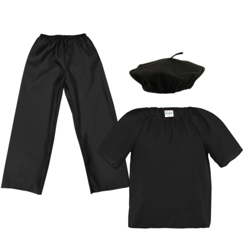 ZESTAW BERET CZARNY 98-110 3el