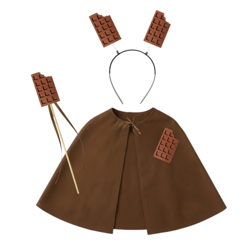 ZESTAW CZEKOLADA JASNOBRĄZOWY M/L 4el