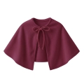 ZESTAW PELERYNA I BERET BORDOWY L/XL 2el