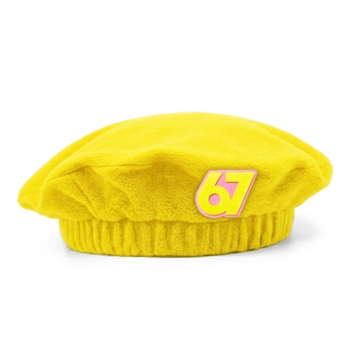 BERET 67 POLAR RÓŻOWO-ŻÓŁTY