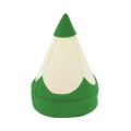 ZESTAW KREDKA ECRU-CIEMNOZIELONY 146-158 3el