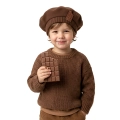 BERET CZEKOLADA POLAR BRĄZOWY