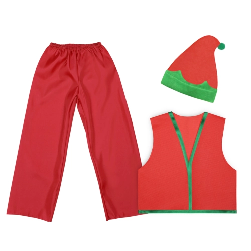ZESTAW ELF CZERWONY 116-128 3el