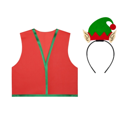 ZESTAW ELF CZERWONY 134-140 3el