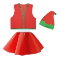 ZESTAW ELF CZERWONY 146-158 3el